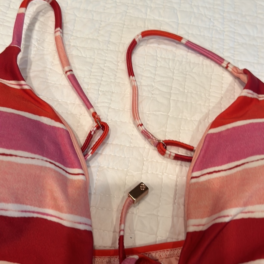 NWT VIX red and pink stripe bikini size small/D cup - Picture 11 of 11